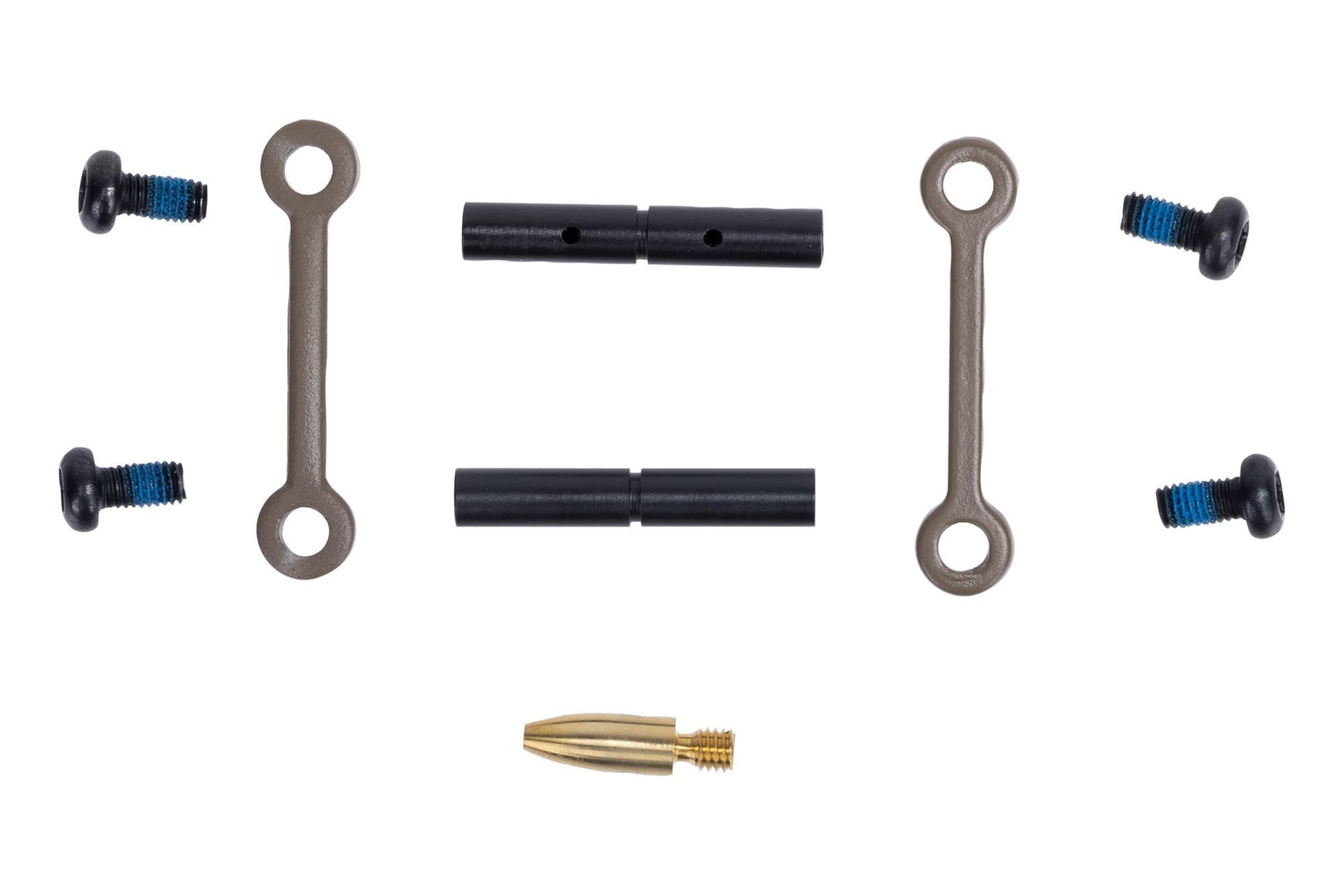 Guntec USA AR-15 Complete Anti-Rotation Trigger/Hammer Pin Set  Flat Dark Earth