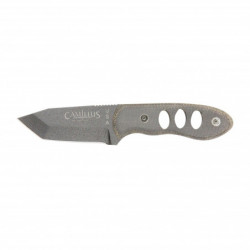 Camillus Choker Fixed Knife Black Blade 2.5" Gray Micarta Handle