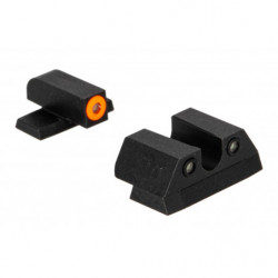 Night Fision Perfect Dot Night Sight Set Sig P-Series 8/8 U Notch Orange/Black Tritium