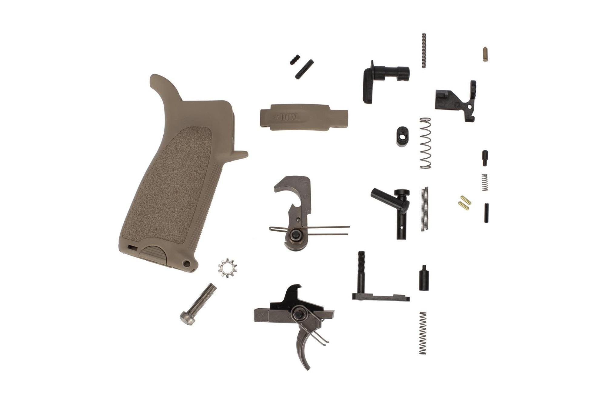 Bravo Company Manufacturing BCMGUNFIGHTER AR-15 Enhanced Lower Parts Kit FDE