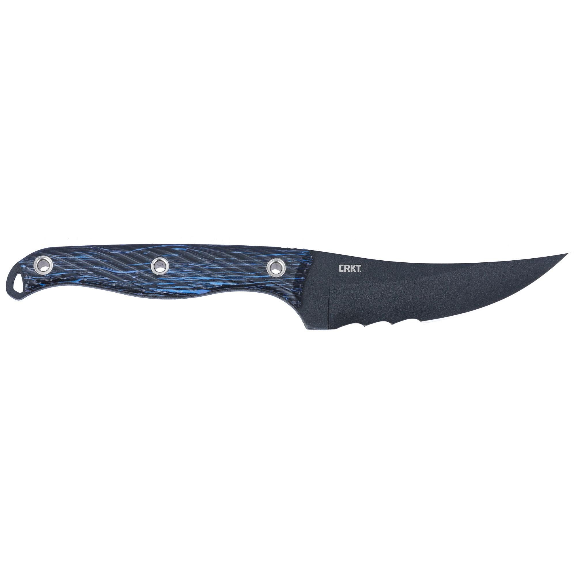 Columbia Clever Girl Fixed Knife Blade 4.60" Black/Blue G-10 Handle w/Veff Serra