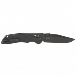 Hogue Deka Folding Knife Plain Clip Point Edge Black Blade 3.25" Black Handle