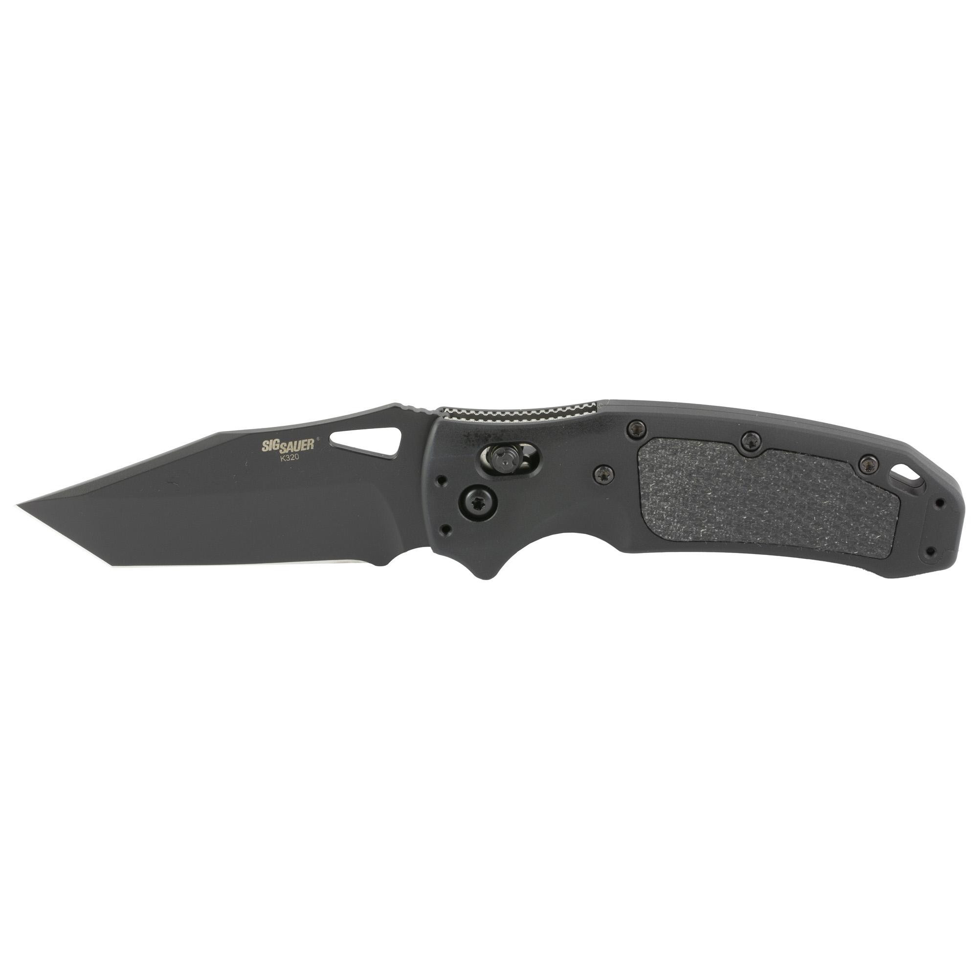 Hogue SIG K320 AXG PRO Folding Knife Blade 3.5" Tanto Point Black G10 Handle