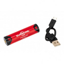 SureFire 18650 Micro USB Lithium Ion Rechargeable Battery