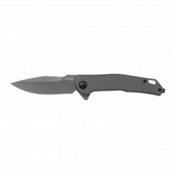 Kershaw Helitack Folding Knife Gray Blade 3.26" Gray Handle