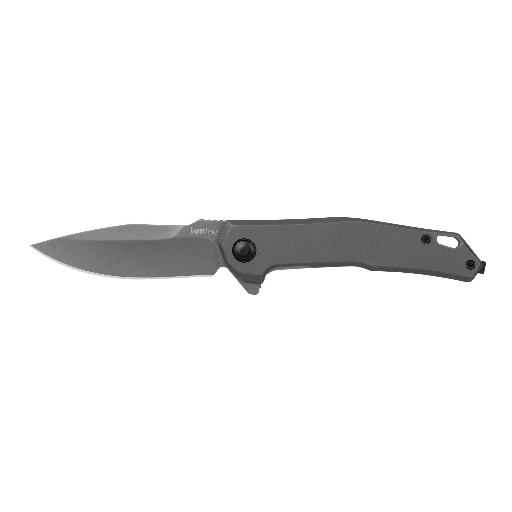 Kershaw Helitack Folding Knife Gray Blade 3.26" Gray Handle