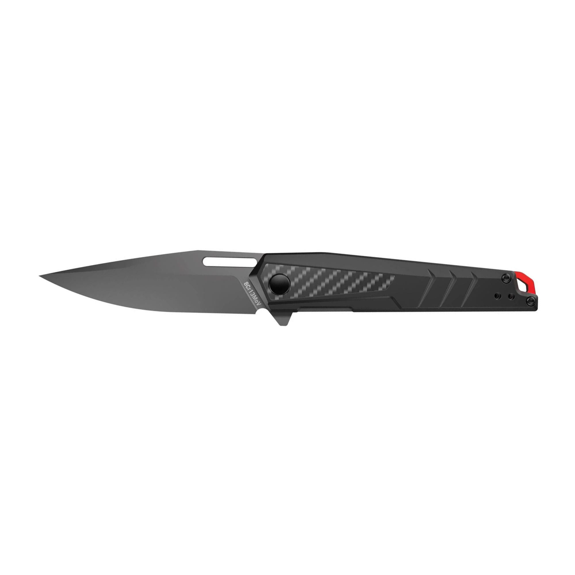 Real Avid RAV-5 Folding Knife Black Blade 3.4" Aluminum Handle