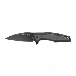 Real Avid RAV-1 Folding Knife Black Blade 3.25" Green/Black Handle