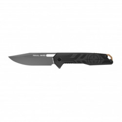 Real Avid RAV-7 Folding Knife Gray Blade 3.25" Black Handle