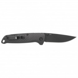 SOG Adventurer Folding Knife Black Blade 3" Black Handle