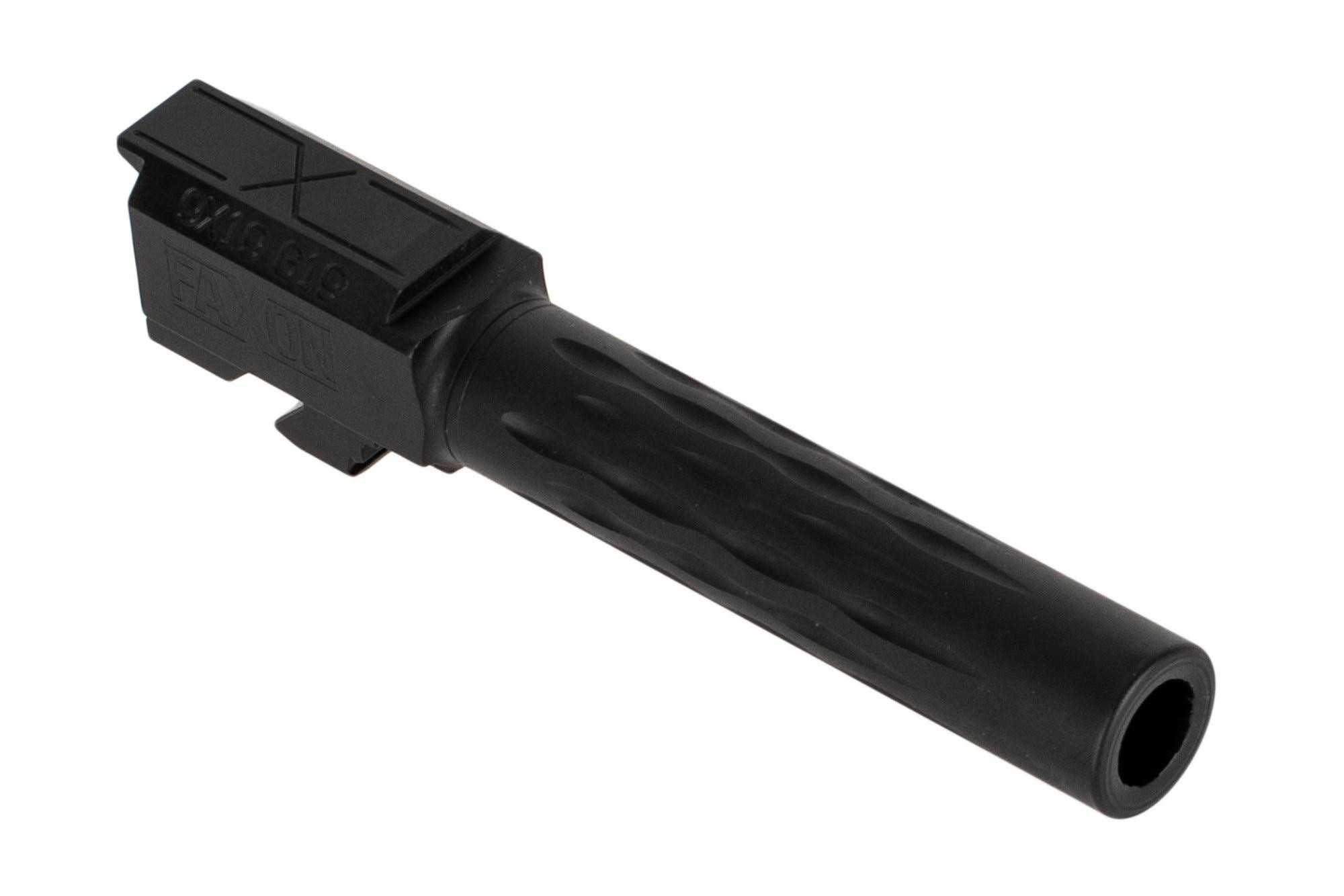 Faxon Firearms Flame Fluted Barrel for Glock 19 Nitride