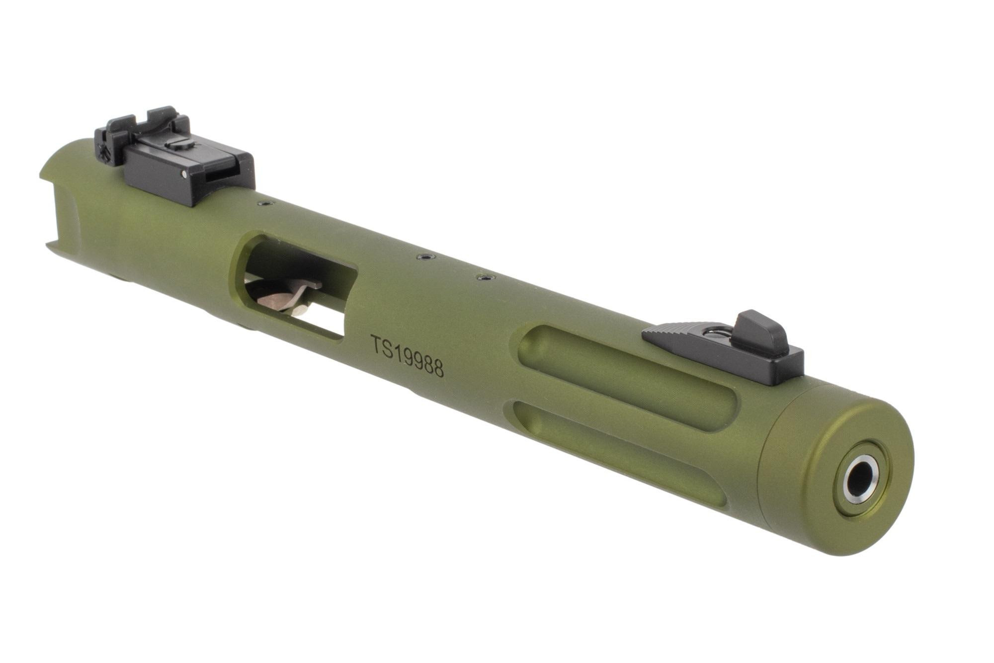 Tactical Solutions PAC-LITE Ruger Mark/22/45 Fluted Barrel OD Green 4.5"