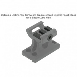 UTG Picatinny Optic Mount for T-1 Lower 1/3 Co-witness