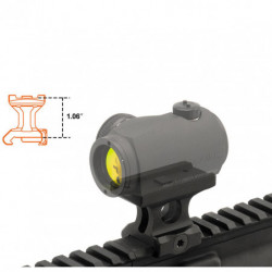 UTG Picatinny Optic Mount for T-1 Lower 1/3 Co-witness