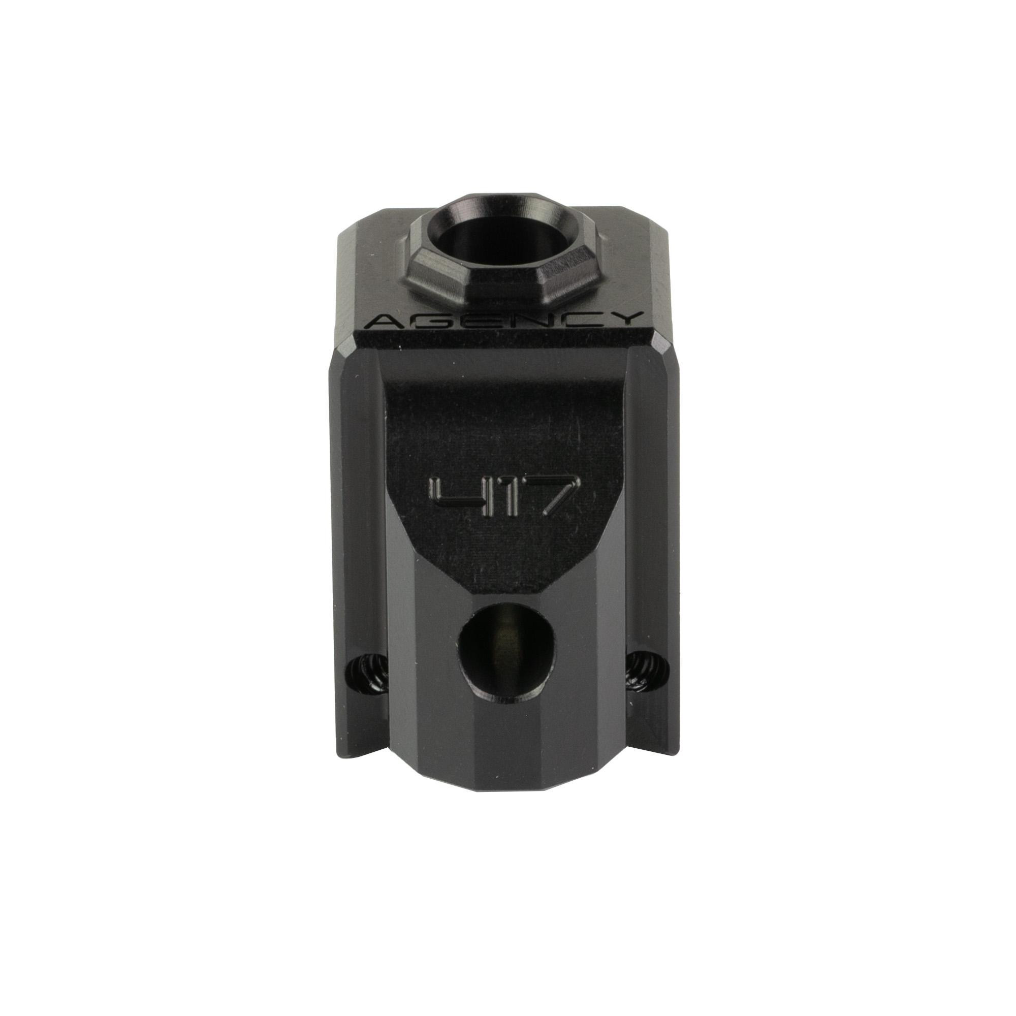 Agency Arms 417 Compensator 1/2X28 Thread for Glock 17/19 Gen5 Black