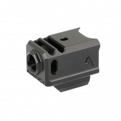 Agency Arms 417 Compensator 1/2X28 Thread for Glock 17/19 Gen5 Black