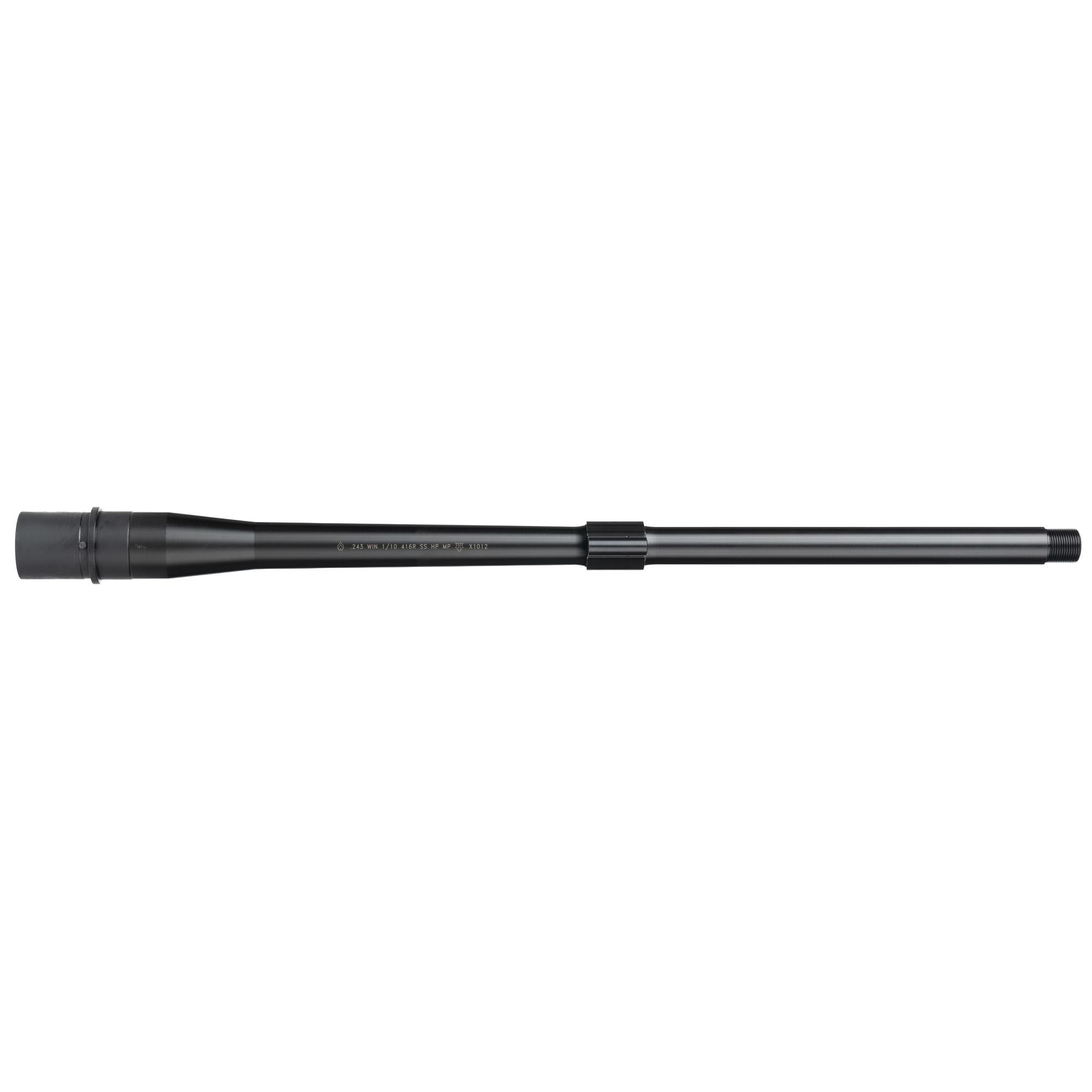 Ballistic AR-10 Premium Black Hanson Barrel 18" Mid-Length 243Win 5/8X24 Threaded