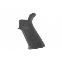 Hogue AR-15 OverMolded Pistol Grip Beaver Tail  No Finger Grooves Black