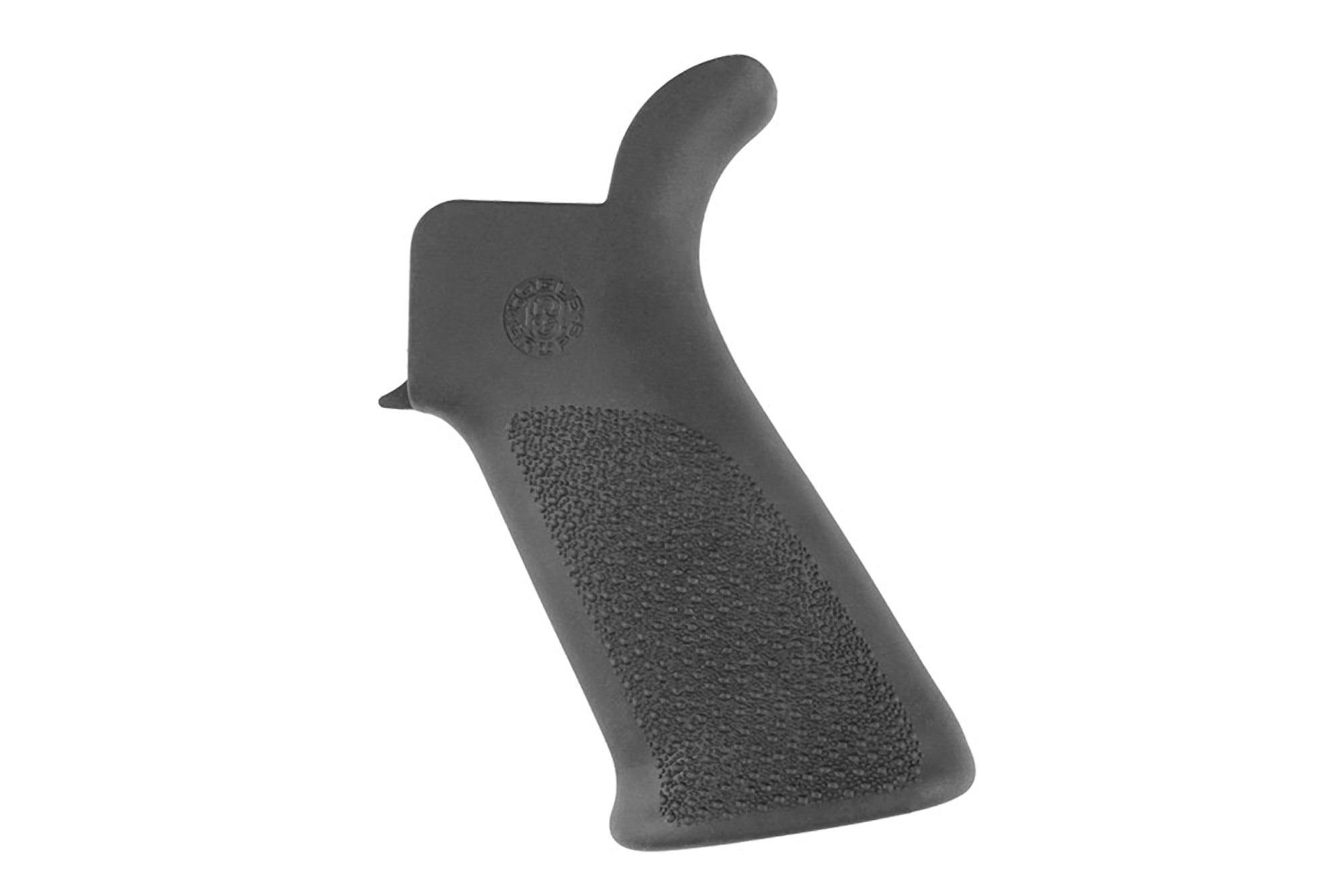 Hogue AR-15 OverMolded Pistol Grip Beaver Tail  No Finger Grooves Black