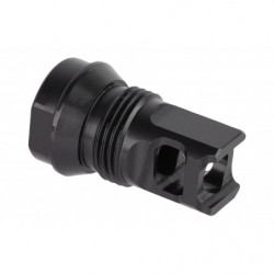 Breek Arms 2BO-S Short Single Port Muzzle Brake 30 cal 5/8x24 Thread Outside 13/16x16