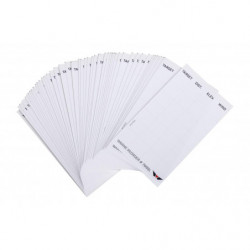 Warne Data Card Label Refills Pack of 50