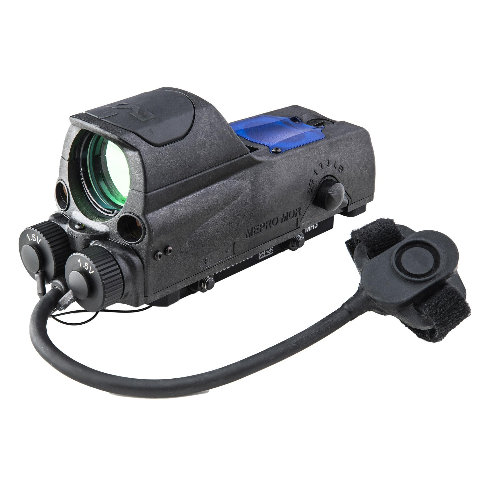 Meprolight MOR Non Magnified Red Dot w/Green Laser/IR 1X30mm 2.2MOA Bullseye