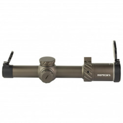 Riton 3 Tactix Rifle Scope 1-8X24mm OT Illuminated 30mm SFP FDE