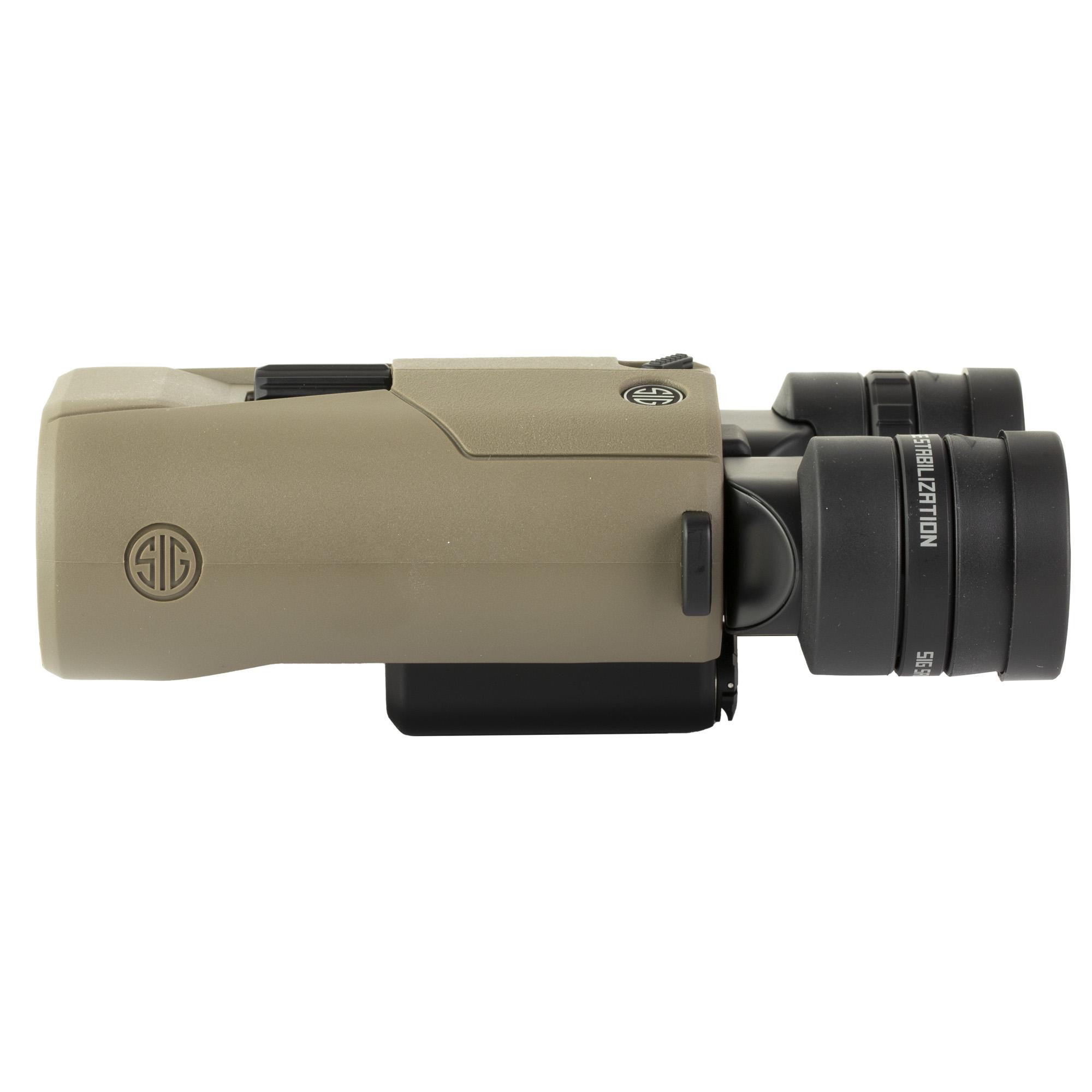 SIG Zulu 6 HDX Binocular 12X42mm Electronic Image Stabilization Coyote Brown