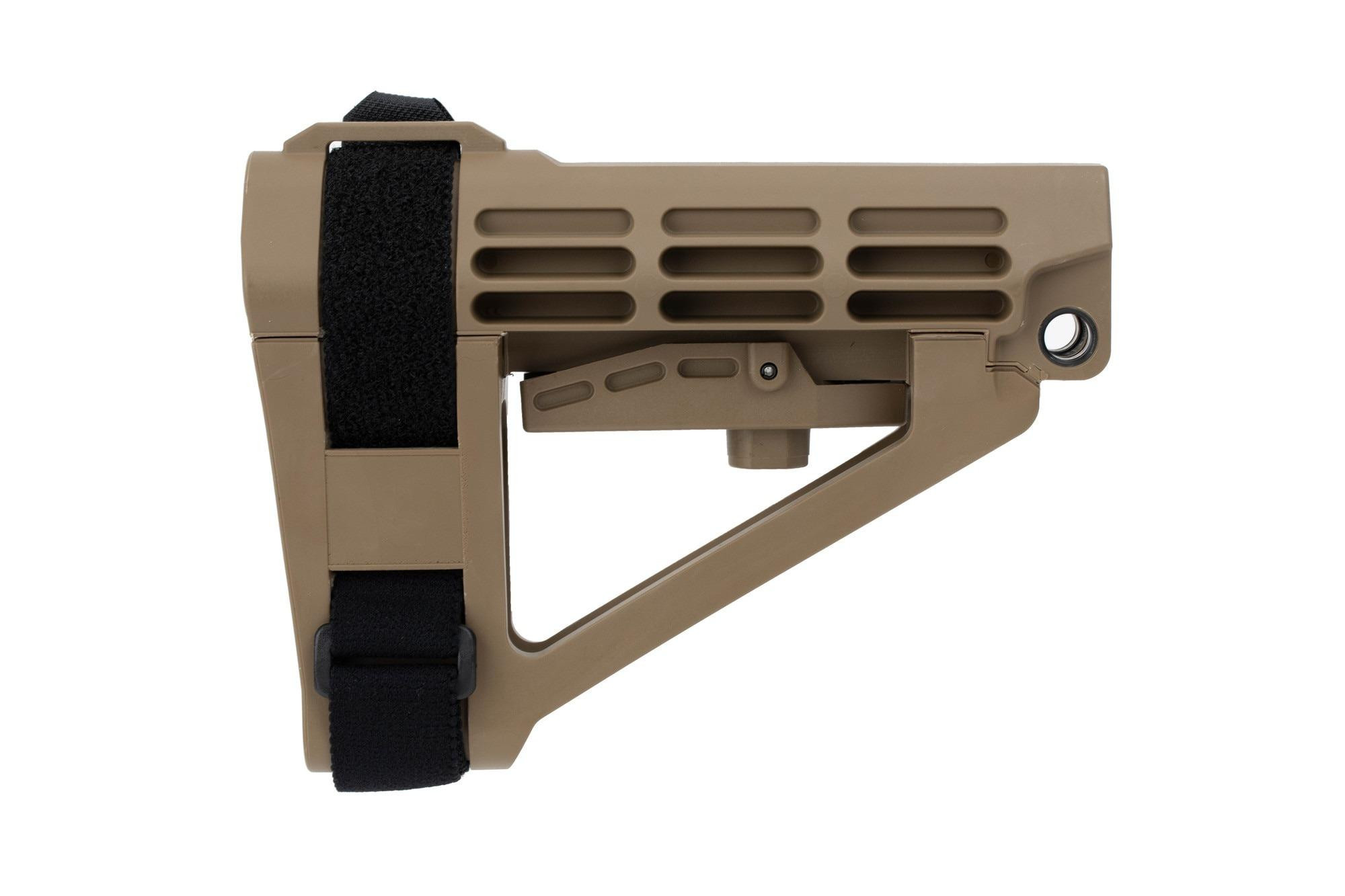 SB Tactical SBA4 Pistol Stabilizing Brace Flat Dark Earth No Receiver Extension