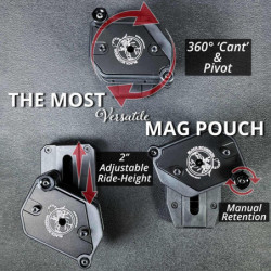 Black Scorpion Single/Double Stack Ambi Magazine Pouches 4Pcs