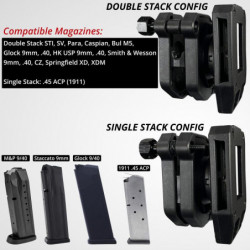 Black Scorpion Single/Double Stack Ambi Magazine Pouches 4Pcs