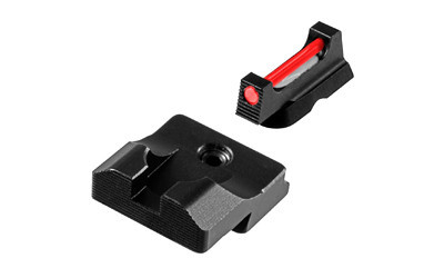 Truglo Fiber Optic PRO Black Rear Sight Red Front