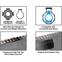 UTG PRO AR-15 Super Slim Free Floating Rail 15"